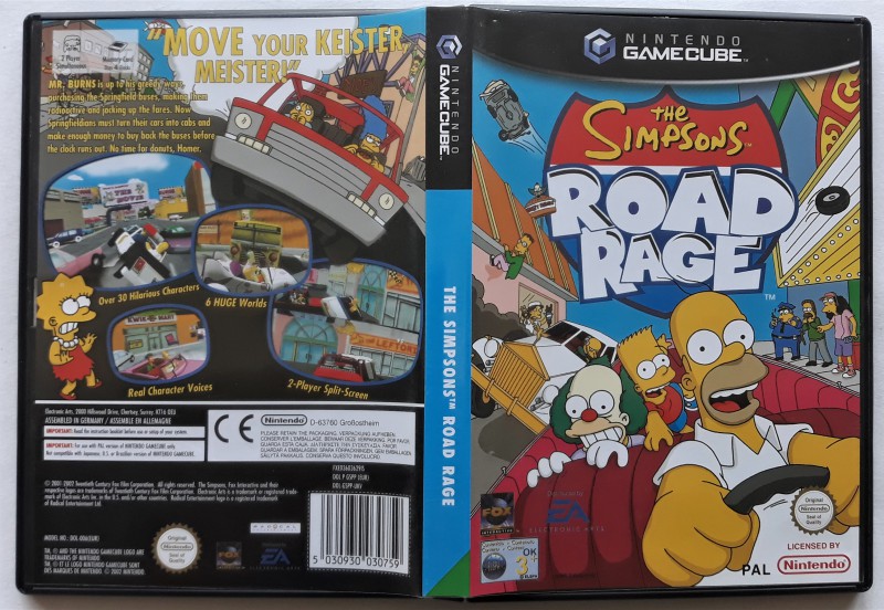 The simpsons road rage nintendo gamecube edition